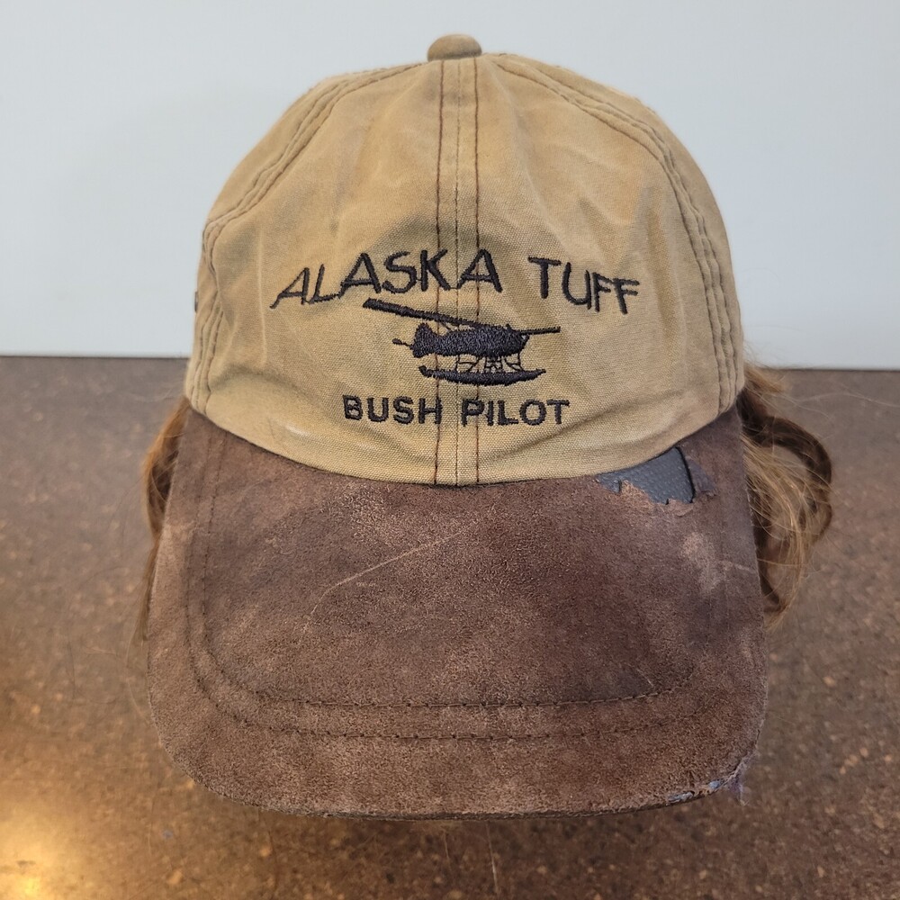 Alaska Tuff Bush Pilot Dorfman Pacific Baseball Cap Mens OS Brown Strapback Hat